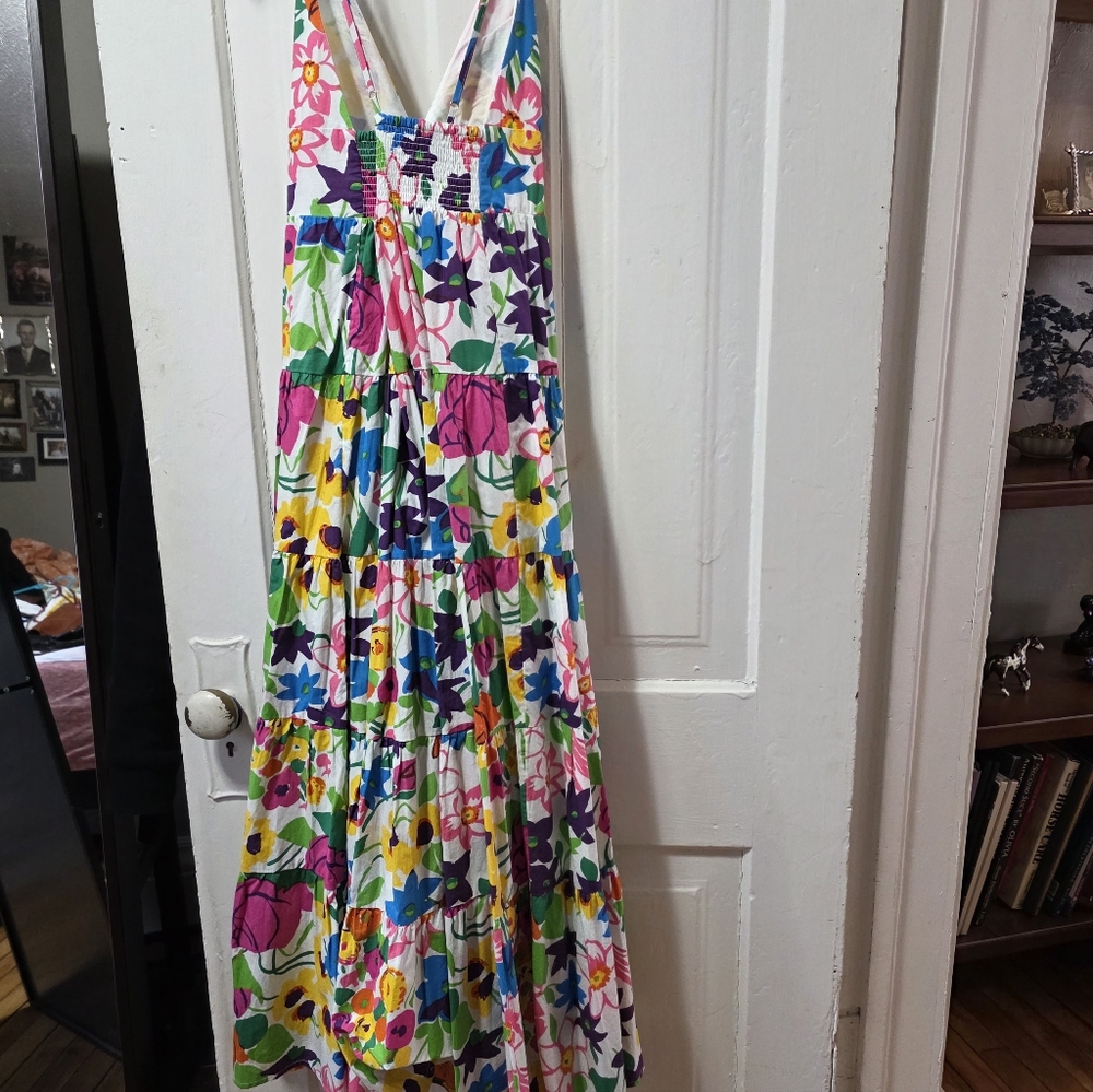 J. Crew Floral Multi-Color Maxi Dress - Picture 7 of 7